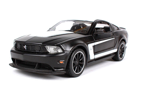 2012 Ford Mustang Boss 302 - Black - 1/24 Scale Diecast Model by Maisto