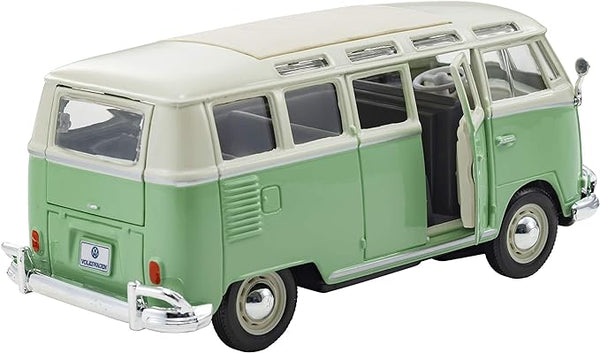 Volkswagen (VW) T1 Type-2 Samba Bus 1951 - Green - 1/25 Diecast Metal –  Pang's Models and Hobbies