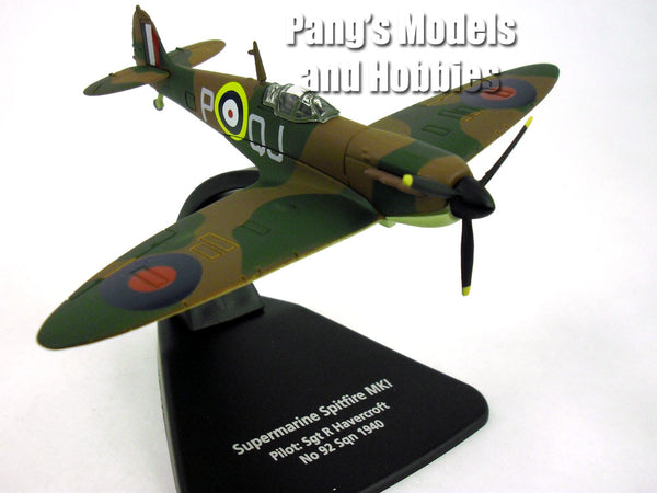 Supermarine Spitfire MKI 92 Sqn RAF 1940 1/72 Scale Diecast Metal Mode –  Pang's Models and Hobbies