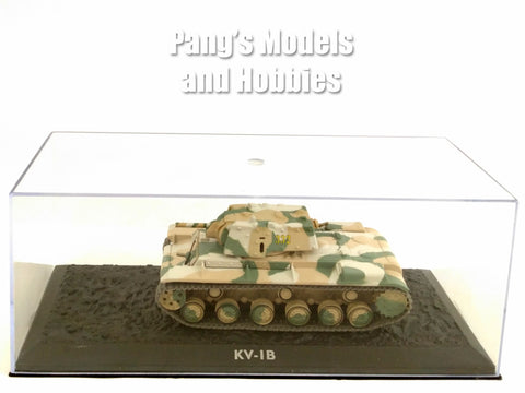 Kliment Voroshilov KV-1 Soviet Heavy Tank & Display Case - 1/72 Scale Diecast Metal Model by Atlas