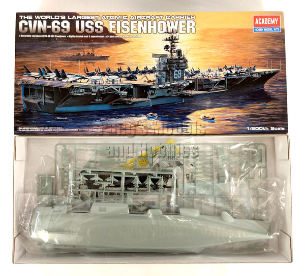 CVN-69 USS EISENHOWER 空母　戦艦　1/800　プラモデル ACADEMY CVN-69 EISENHOWER ATOMIC AIRCRAFT CARRIER 1/800 STATIC