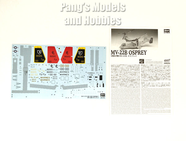 mv-22B MV-22 V-22 Osprey Tiltrotor Transport USMC - 1/72 Scale