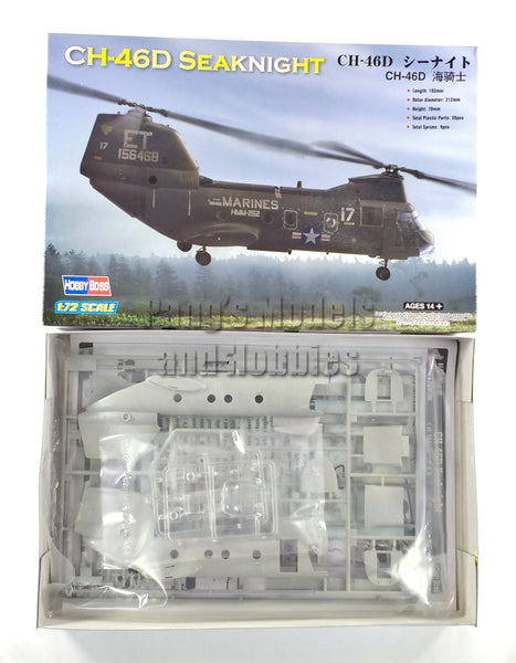 Boeing - Vertol CH-46 CH46D Sea Knight - NAVY - MARINES 1/72 Scale