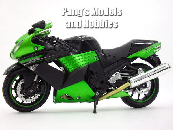 2011 Kawasaki Zx-14 Ninja Green Motorcycle Model 1/12 By New Ray