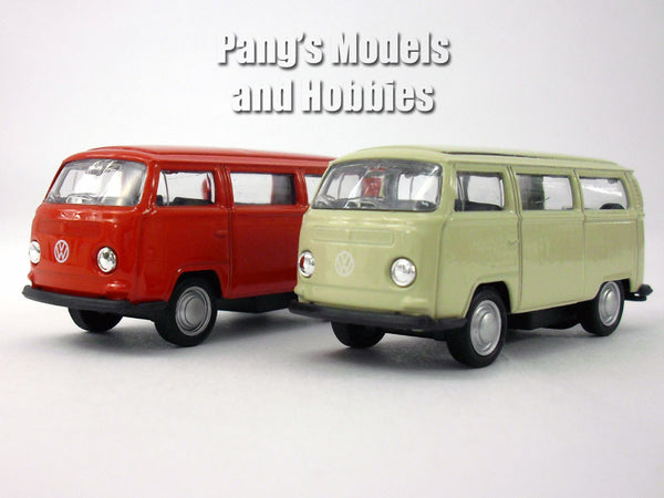 WELLY 1972ワーゲンバス TYPE2 2台セット 3 Inch VW (Volkswagen) 1972 T2 - Type 2 Bus 1/60 Scale Diecast