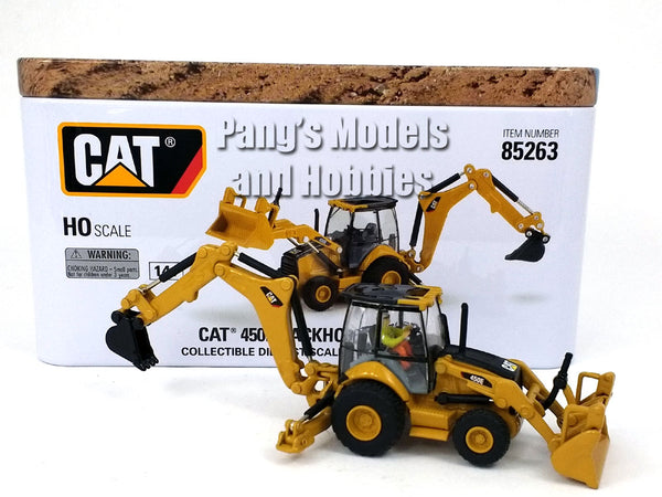 CAT 450E Backhoe Loader HO Scale (1/87) - Diecast Model
