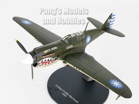 Curtis P-40 P-40N Warhawk "Boss's Hoss" First American Volunteer Group AVG "Flying Tigers" 1/72 Scale Diecast Metal Model