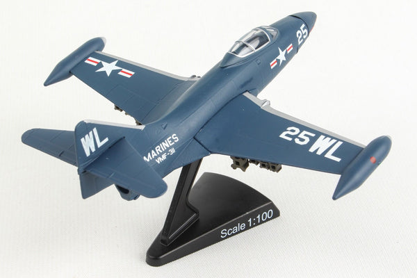 Grumman F9F Panther - Marines VMF-311 Tomcats -1/100 Scale Diecast Metal  Model by Daron