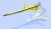 Boeing 2707 SST Supersonic Transport 1/400 Scale Plastic Model Kit (Assembly Required) by Atlantis