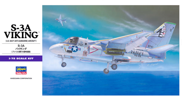 S-3 S-3A Viking Anti-Submarine Aircraft US NAVY 1/72 Scale Plastic Mod ...