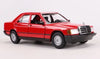 1987 Mercedes-Benz 190E 190 E 2.6 - RED - 1/24 Scale Diecast Model by Bburago
