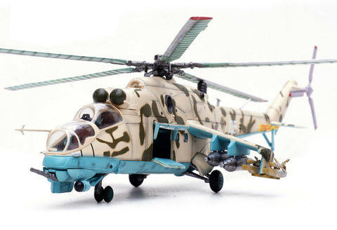 MI-24 Mi-24V Hind Attack Helicopter Gunship -  Soviet - Russian, Kandahar Afghanistan 1986 - 1/72 Scale Diecast Helicopter Model by Panzerkampf