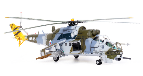 MI-24 Hind Attack Helicopter Gunship -  Czech Air Force, Tiger Meet - 1/72 Scale Diecast Helicopter Model by Panzerkampf