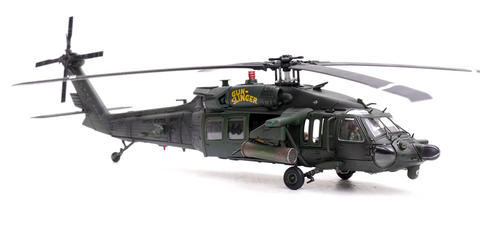 Sikorsky MH-60L UH-60L MH-60 UH-60 Black Hawk "Gunslinger" Gunship Helicopter - US ARMY - 1/72 Scale Diecast Helicopter Model by Panzerkampf