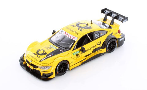 BMW M4 DTM - Yellow - 1/24  Scale Diecast Metal Model by Showcasts