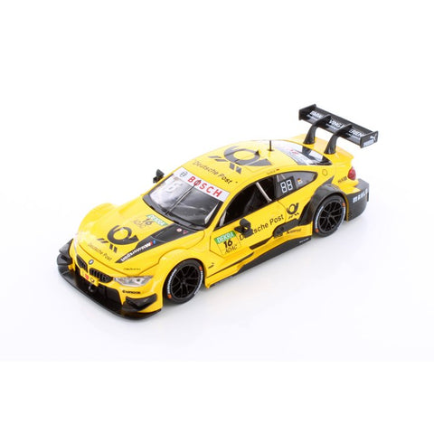 BMW M4 DTM - Yellow - 1/24  Scale Diecast Metal Model by Showcasts