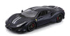 2018 Ferrari 488 Pista - Black - 1/24 Scale Diecast Model by Bburago