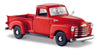 1950 Chevrolet 3100 Pickup Truck - RED - 1/25 Scale Diecast Model by Maisto