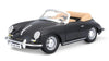 1961 Porsche 356 356B Cabriolet - BLACK - 1/24 Scale Diecast Model by Bburago