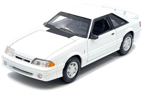 1993 Ford Mustang SVT Cobra - WHITE - 1/24 Diecast Metal Model by Maisto
