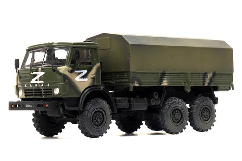 KAMAZ 4310 - 6x6 Cargo Truck - Russian Separatist Militia, Ukraine 2022  1/72 Scale Diecast Model by Legion