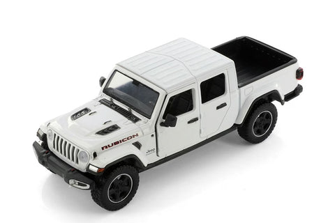2021 Jeep Gladiator Rubicon Closed Top - WHITE - 1/27 Diecast Metal Model by MotorMax