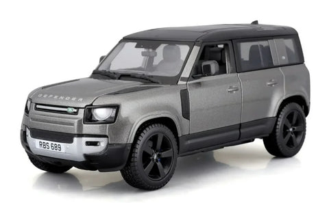 2022 Land Rover Defender - Silver - 110 1/25 Scale Diecast Model by Bburago