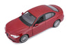 2016 Alfa Romeo Giulia - RED - 1/24 Scale Diecast Model by Bburago