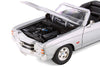 1971 Chevrolet Chevelle SS 454 Convertible - SILVER - 1/24 Diecast Metal Model by Welly