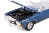 1971 Chevrolet Chevelle SS 454 Convertible - BLUE - 1/24 Diecast Metal Model by Welly