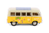 1963 Volkswagen VW T1 Bus Van - YELLOW - Peace & Love 1/24 Diecast Model by Welly