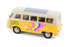 1963 Volkswagen VW T1 Bus Van - YELLOW - Peace & Love 1/24 Diecast Model by Welly