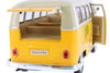 1963 Volkswagen VW T1 Bus Van - YELLOW - Peace & Love 1/24 Diecast Model by Welly