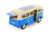 1963 Volkswagen VW T1 Bus Van - BLUE - Peace & Love 1/24 Diecast Model by Welly