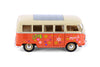 1963 Volkswagen VW T1 Bus Van - ORANGE - Peace & Love 1/24 Diecast Model by Welly