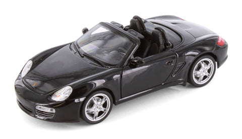 2012 Porsche Boxster S 987 - BLACK - 1/24 Diecast Metal Model by Welly