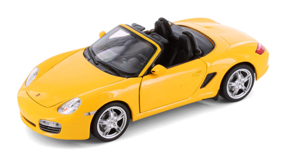 2012 Porsche Boxster S 987 - YELLOW - 1/24 Diecast Metal Model by Welly