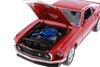 1969 Ford Mustang Boss 429 - RED - 1/24 Diecast Metal Model by Welly