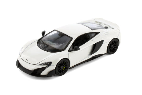 2016 McLaren 675LT - WHITE - 1/24 Diecast Metal Model by Welly