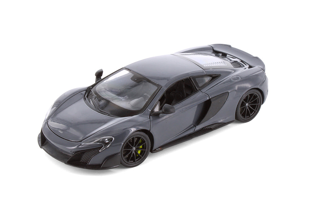 2016 McLaren 675LT - GRAY - 1/24 Diecast Metal Model by Welly