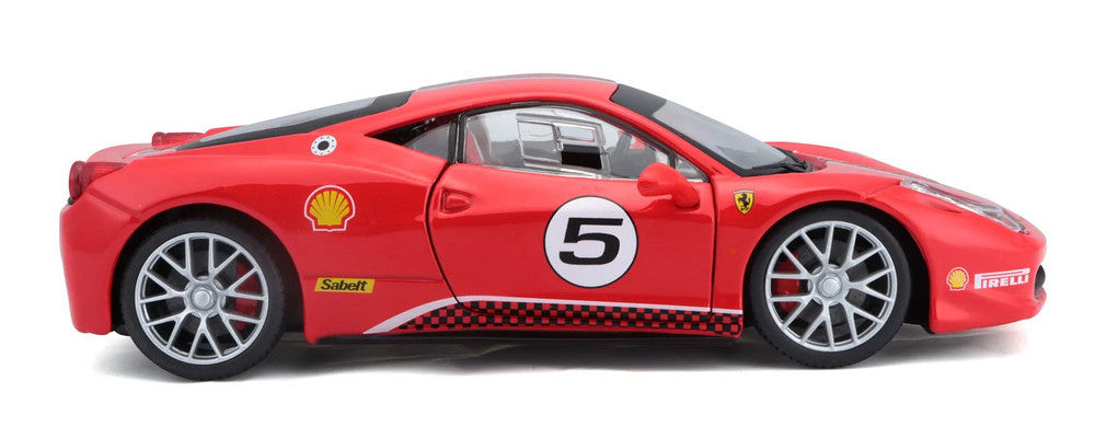 2010 Ferrari 458 challenge #5 F142 - RED - 1/24 Scale Diecast Model by ...