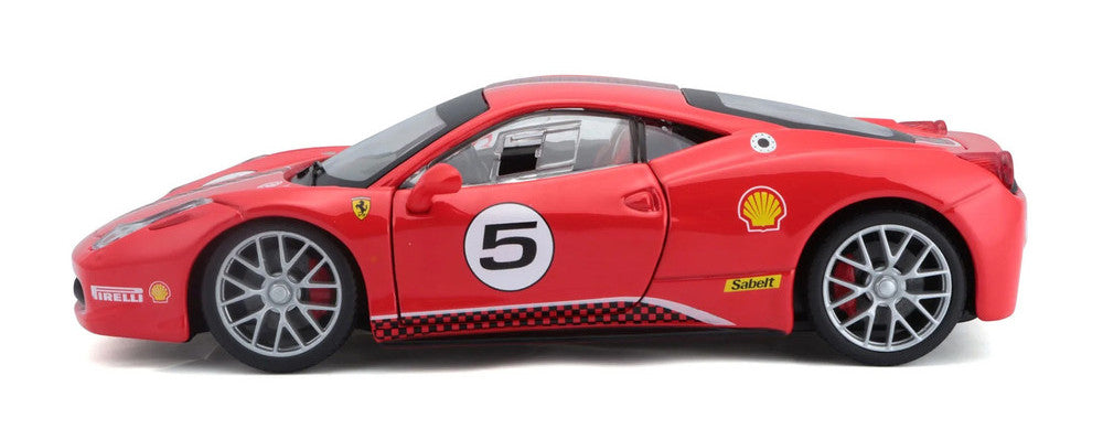 2010 Ferrari 458 challenge #5 F142 - RED - 1/24 Scale Diecast Model by ...