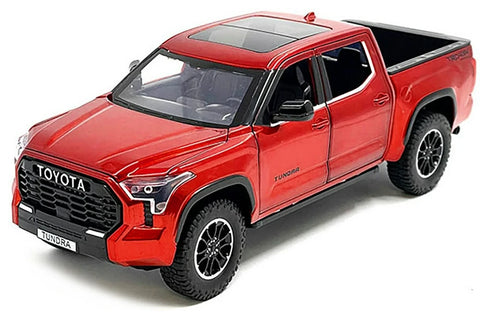 2023 Toyota Tundra TRD Off-Road 4×4 1/24 Scale Diecast Model - METALLIC RED - by MiJo