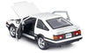 1986 Toyota Sprinter Trueno AE86 - WHITE - 1/24 Scale Diecast Model by Maisto