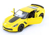 2015 Chevrolet Corvette Z06 - YELLOW - 1/24 Diecast Metal Model by Welly