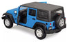 2015 Jeep Wrangler Unlimited - BLUE w/ BOX- 1/24 Scale Diecast Model by Maisto