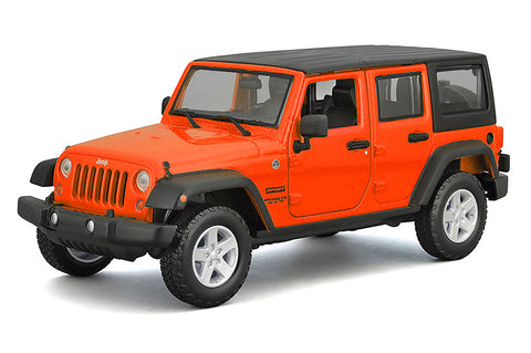 2015 Jeep Wrangler Unlimited - ORANGE - 1/24 Scale Diecast Model by Maisto