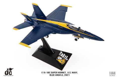 F/A-18E F/A-18, F-18 Super Hornet Blue Angels #1, US NAVY 2021 - 1/144 Scale Diecast Mode by JC Wings