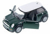 Mini Cooper S 1/28 Scale Diecast Metal Model by Kinsmart - GREEN