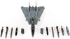 F-14 F-14B Tomcat VF-103 Jolly Rogers, Final Tomcat Cruise 2004 US NAVY - 1/72 Diecast Model by JC Wings